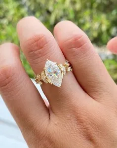 Authentic The Verdant Marquise: A Talisman of Eternal Growth