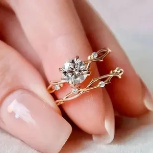 Authentic The Ethereal Vine Solitaire: A Sacred Union of Light and Nature