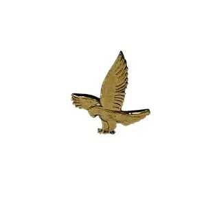 Authentic Swarovski Optik Gold Plated Hawk Lapel Pin Small Bird Nature Hat Tack Jewelry