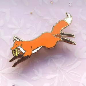 Authentic The Cunning Vulpine Talisman: Red Fox Gold-Plated Totem