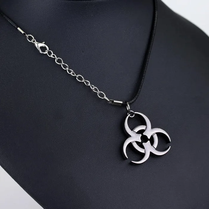 Authentic Resident Evil Pendant Necklace for Men Women Corporation Symbol Chain Cosplay Party Jewelry Fans Accessories Stylish Durable