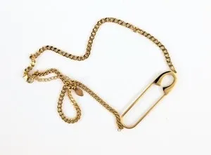 Authentic The Alchemist's Bind: Gold-Plated Safety Pin Talisman