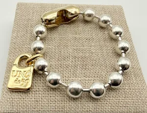 Authentic Mystic Snowflake Bracelet - Sterling Silver and 18k Gold Plated Beads for Enchanted Protection