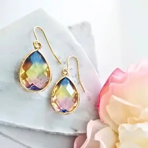 Authentic 14k Gold Plated Teardrop Earrings Small, Medium, Large Drop Statement Earrings