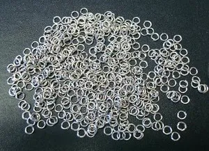 Authentic 3mm White gold plated medium 22 ga jump rings jewelry findings 500pcs FPJ015A