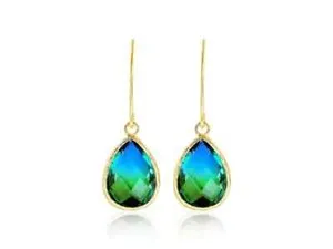 Authentic Radiant Droplets of Solar Light Teardrop Earrings