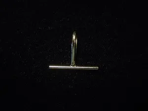 Authentic Gold Plated MEDIUM Horizontal Pin Converter ~ Convert any Pin into a Necklace