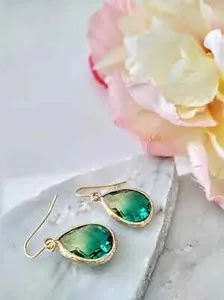 Authentic Teardrop Earrings 14k Gold Plated Small, Medium, Large Drop Earrings
