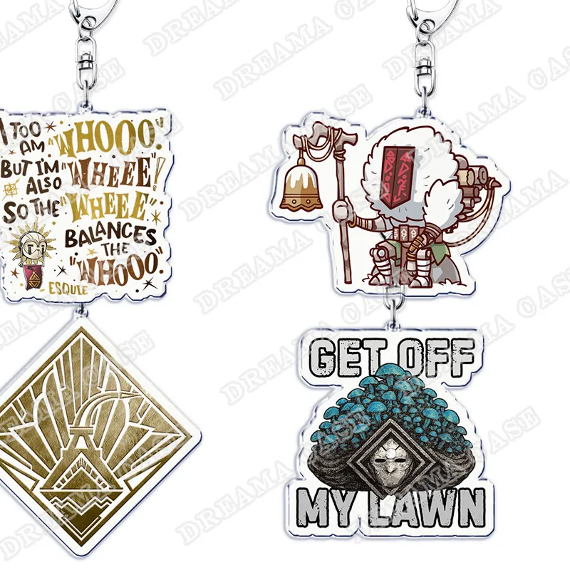 Authentic Clair Obscur Keychain Accessories Bag Charms Cat Lover Game Keychains Keyrings Jewelry Fans Freinds