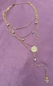 Authentic Multi Layered Necklace Gold plated