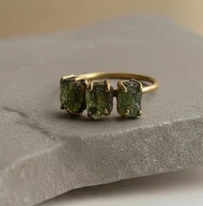 Authentic Celestial Nexus: The Moldavite and Gold Alchemical Ring
