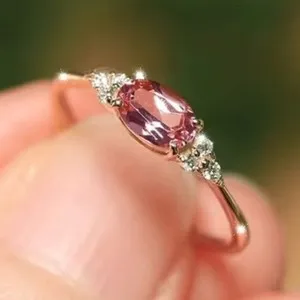 Authentic Gold Plated-plated Ring with Multi-colored Inlay. A Promise Ring, Elegant Party