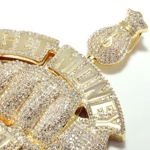 Authentic The Gilded Conduit of Abundance: 14K Gold-Plated XXL Rope Chain and Currency Talisman