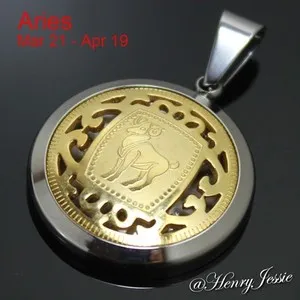 Authentic The Celestial Weaver 24-Inch Gold-Plated Zodiac Chain and Pendant