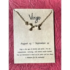 Authentic Stellar Alignment: Celestial Virgo Constellation Necklace