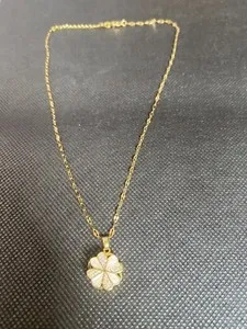 Authentic   18K Gold Plated Necklace Rotatable in the middle