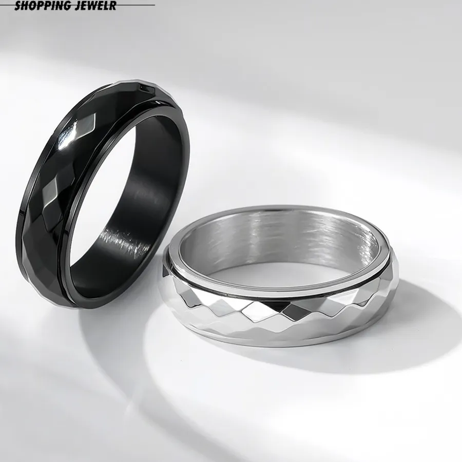 Authentic Rhombus Rotating Ring of Resilience - Protection from Anxiety's Grip