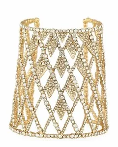 Authentic The Celestial Lattice Golden Cuff of Radiant Geometry