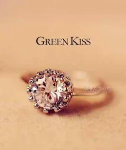 Authentic Empowered by Eternity: 1 Carat CZ Royal Crown Promise Ring