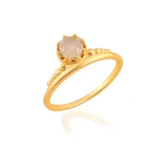 Authentic The Gilded Sovereign Druzy Crown Ring
