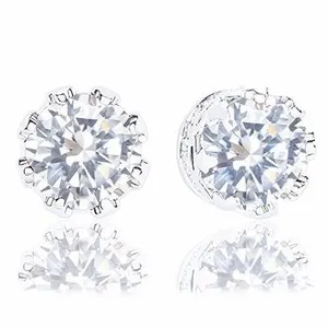 Authentic Celestial Sovereign Crown Studs: 18k Gold-Plated Radiance
