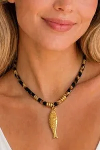 Authentic Mystical Fish Pendant: Harmonizing Energies of Abundance and Protection