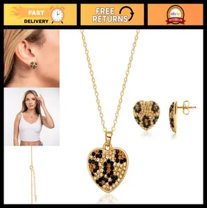 Authentic The Feral Heart: Gilded Leopard Spirit Amulet Set