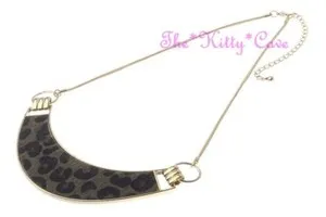 Authentic The Wild Crescent: Leopard Print Half Moon Talisman