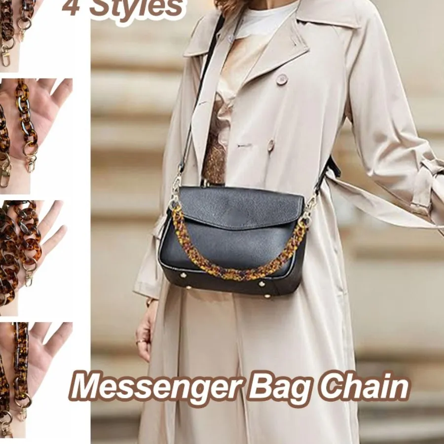 Authentic Leopard Messenger Bag Chain Retro Style 37/60/120cm Bag Pendant Chain Shoulder Strap Detachable Charm Bag Accessories Key Chain