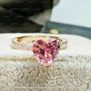 Authentic Celestial Heart Sapphire Rose Gold Engagement Talisman