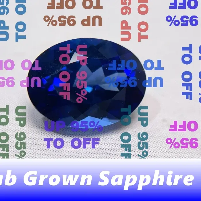 Authentic ATop Quality Lab Grown Sapphire Oval Shape Royal Blue Color Charms for Diy Jewelry Making Materials Selectable AGL Certificate