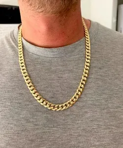 Authentic 24" Gold Plated Cuban Link Chain Necklace | Made in Korea | Hip Hop Style |