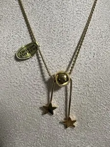 Authentic Celestial Dawn 1980s Gold-Plated Star Lariat Talisman