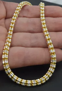 Authentic Ethereal Vortex: 14K Yellow Gold Plated Sterling Silver Chain