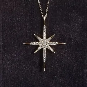Authentic Celestial Radiance Star Amulet in Gilded Gold