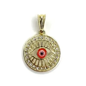 Authentic Radiant Shield 14k Gold Plated Evil Eye Talisman