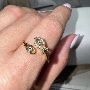 Authentic The Gilded Sentinel: An Evil Eye Cuff of Infinite Protection