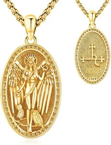 Authentic Moonlit Lilith & Hecate Amulet – Gold‑Plated Silver Necklace