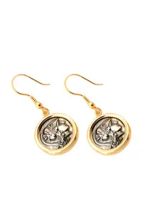 Authentic The Aegis of Wisdom: Athena Coin Dangle Earrings
