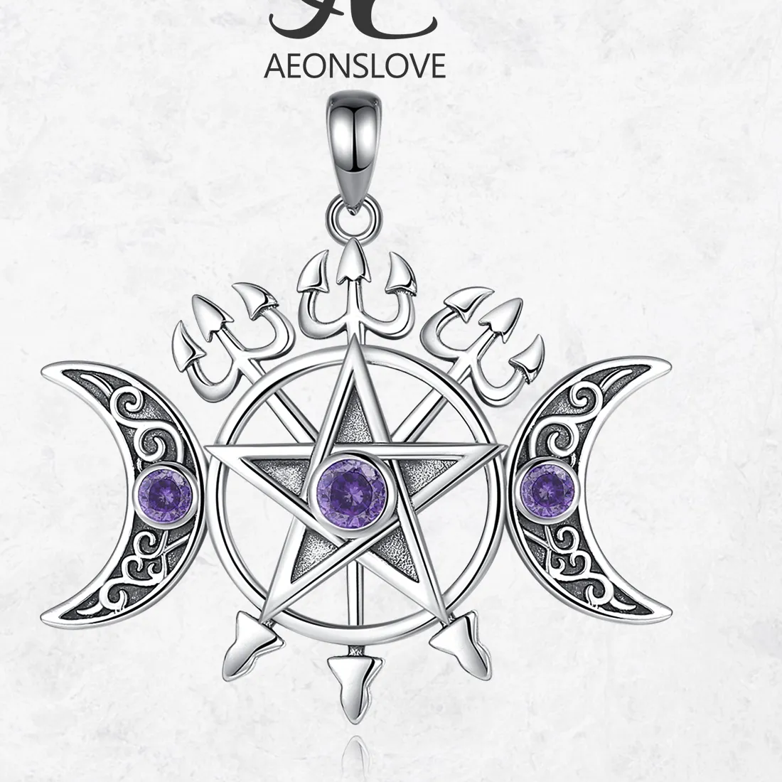 Authentic The Trident and the Triple Moon Amulet