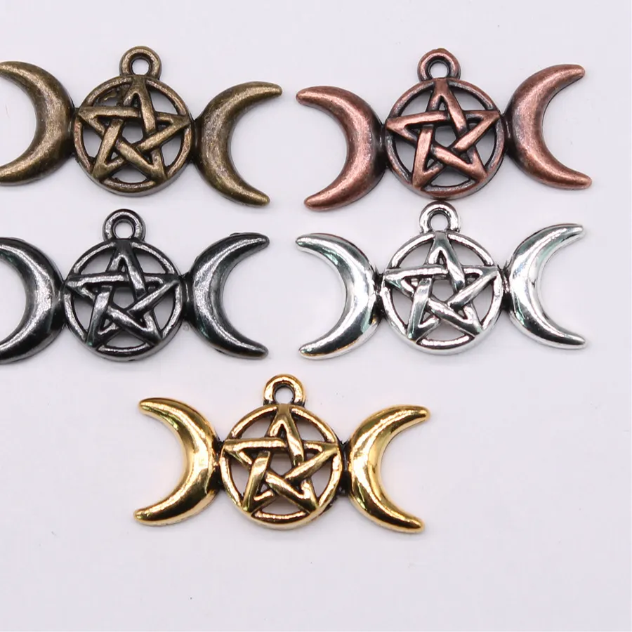 Authentic Celestial Goddess Pentagram and Lunar Talismans