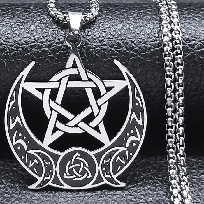Authentic The Weaver’s Lunar Sigil: Triple Goddess Pentagram Talisman