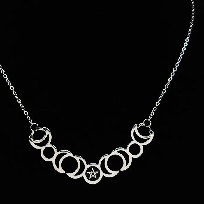 Authentic Celestial Convergence: The Triple Moon and Solar Pentagram Amulet
