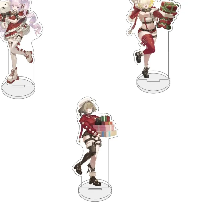 Authentic Goddess of Victory: NIKKE Acrylic Keychain Rapi Anis Charm Stand Model Plate Decoration Desk Figure Display Fans Couple