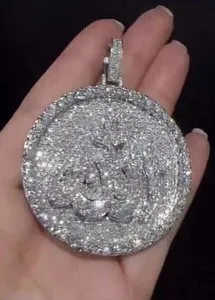 Authentic The Allah Men's Pendant - A Divine Moissanite's Radiance