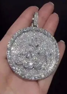 Authentic Celestial Crescent and Divine Radiance: The Moissanite Allah Talisman