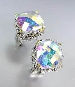 Authentic Aurora Borealis Filigree Ethereal Ear Adornments