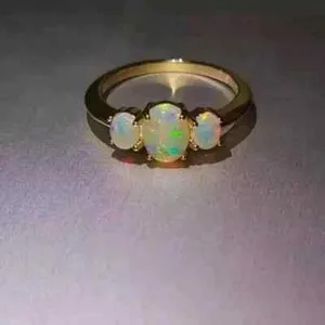 Authentic Solar Flare Trinity: 14k Gold Plated Fire Opal Amulet