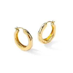 Authentic Mix & Match 18K Gold-Plated Hoop Earrings for Women, Hypoallergenic, 925 Ster...