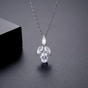 Authentic Luminous White Zircon Whisper – Gold‑Plated Guardian Necklace